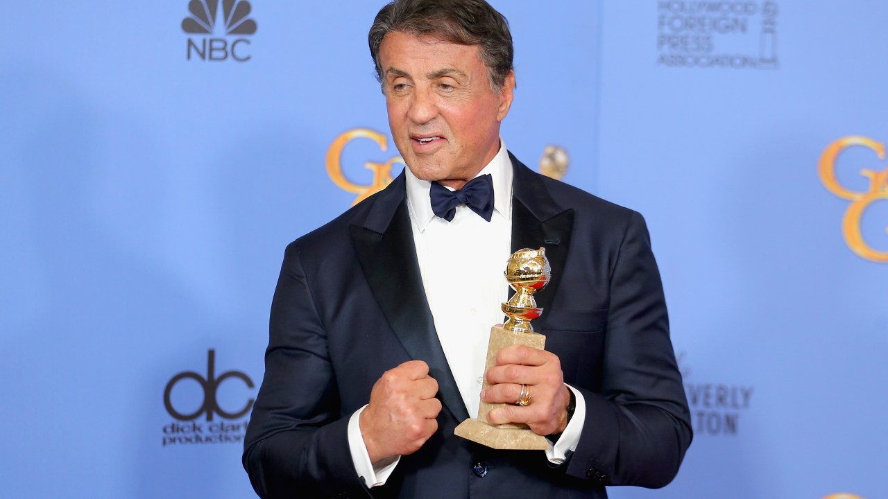 Sylvester Stallone ganhou o Globo de Ouro de melhor ator coadjuvante