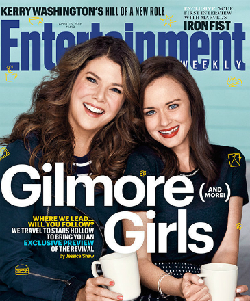Lauren Graham e Alexis Bledel, de Gilmore Girls, na capa da revista americana Entertainment Weekly