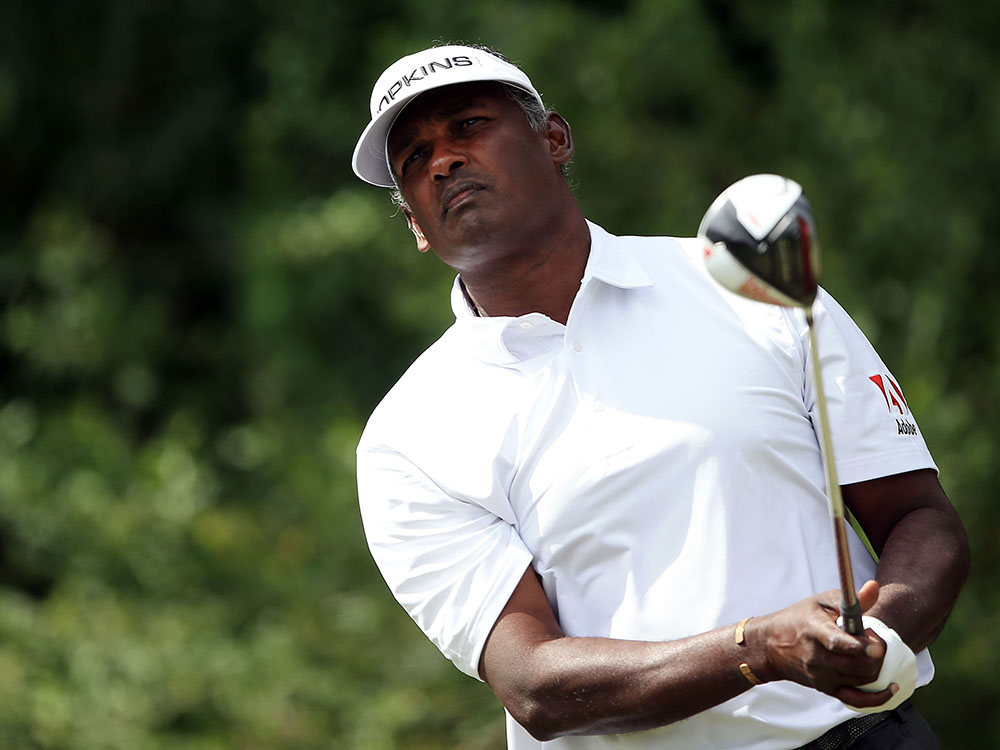 O golfista Vijay Singh de Fiji