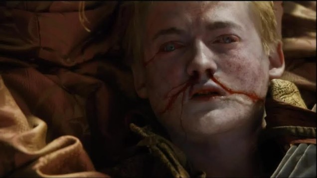 Morte do Rei Joffrey no segundo episódio da quarta temporada de Game of Thrones Morte do Rei Joffrey no segundo episódio da quarta temporada de Game of Thrones