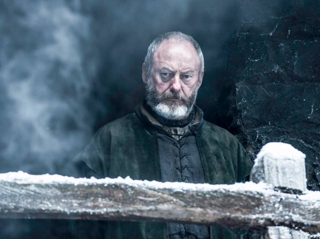 Liam Cunningham (Davos Seaworth), em cena da sexta temporada da série Game of Thrones
