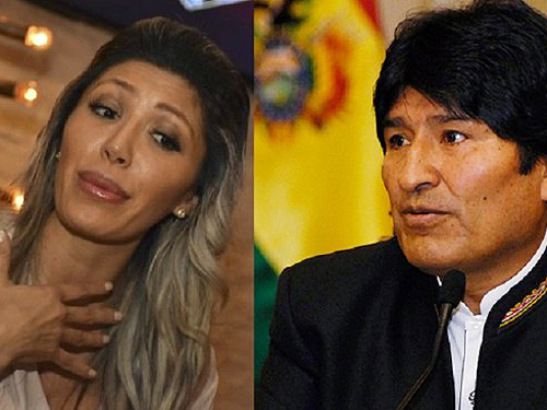 Evo Morales e Gabriela Zapata