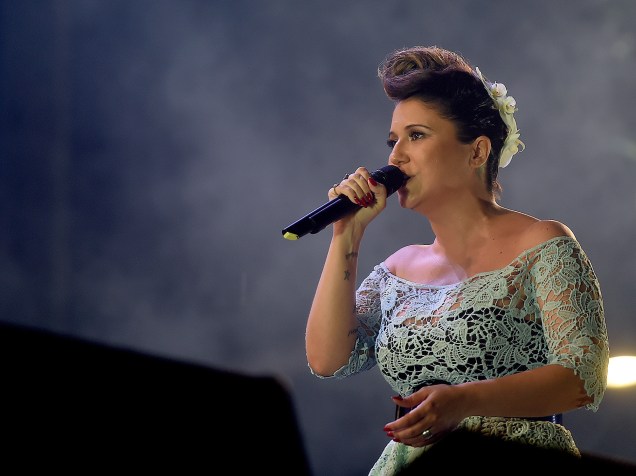 Maria Rita se apresenta durante show em homenagem aos 450 anos do Rio de Janeiro, no último dia do Rock in Rio 2015