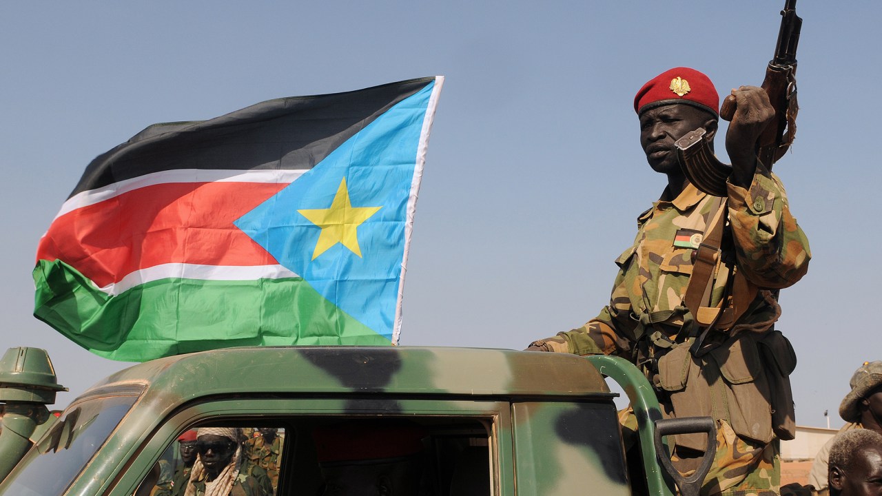 Soldado do exército do Sudão do Sul