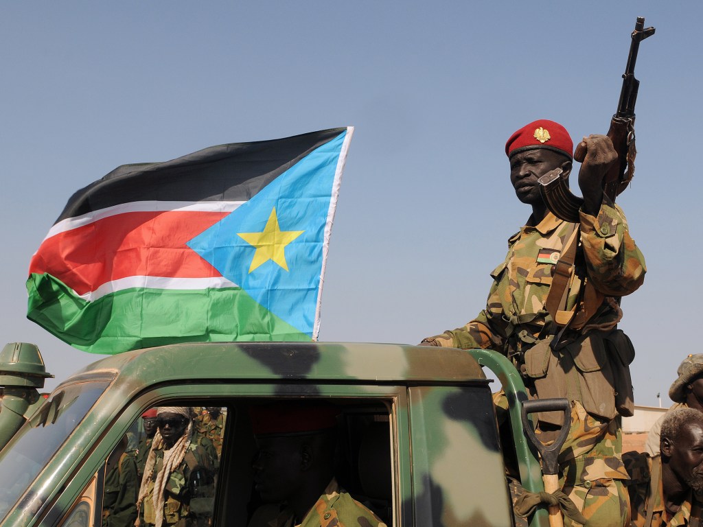 Soldado do exército do Sudão do Sul