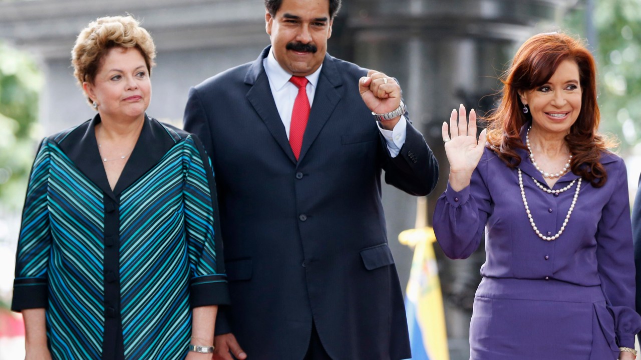 Dilma, Maduro e Cristina: Brasil, Venezuela e Argentina estão entre os que não crescem