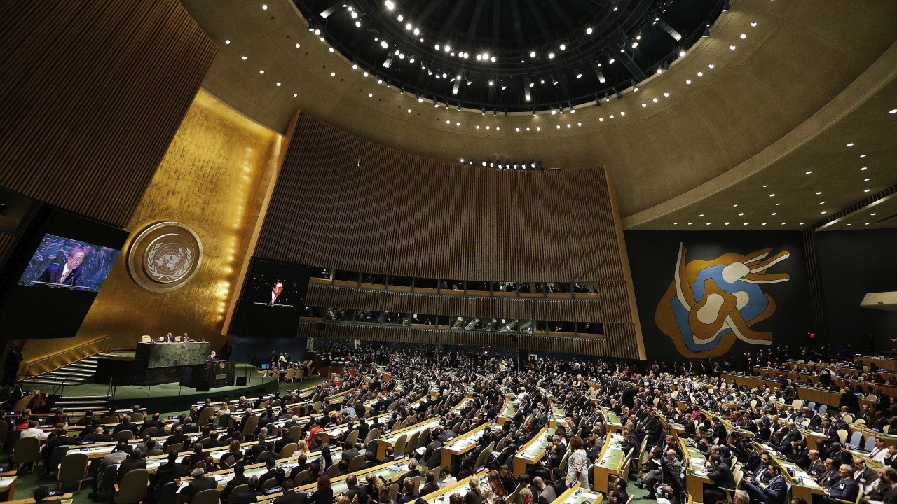Visão geral da Assembleia Geral das Nações Unidas, realizada em Nova York - 24/09/2014