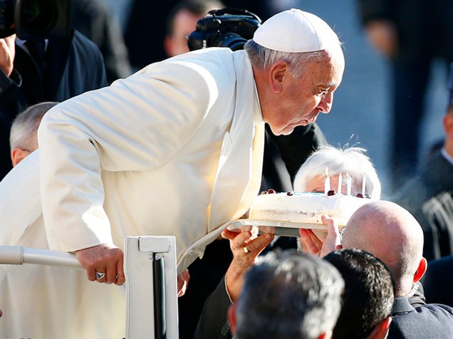 No Vaticano, papa Francisco comemora aniversário seu aniversário de 78 anos