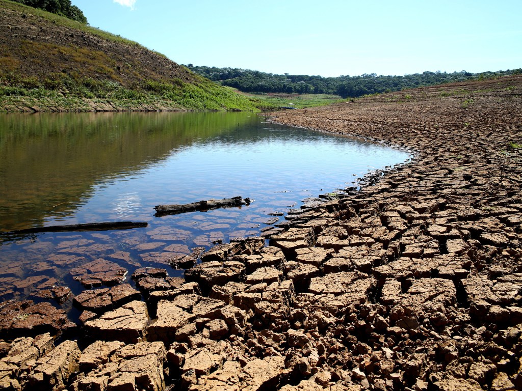 Reserva Jaguari-Jacareí, do Sistema Cantareira, em São Paulo. De acordo com as previsões, o El Niño deste ano trará seca para a Amazônia e chuvas para o Sul do país