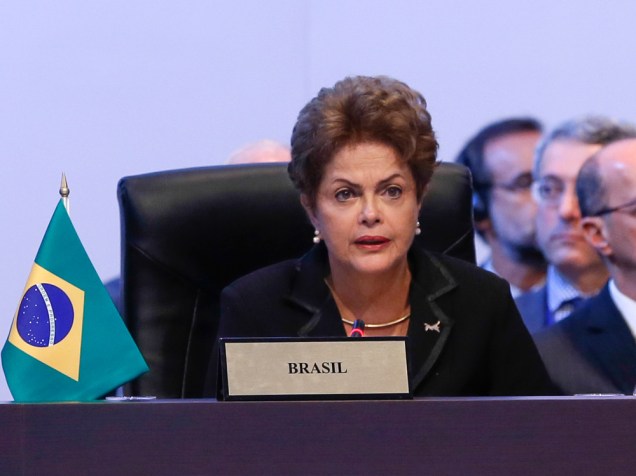 Dilma Rousseff durante I Sessão Plenária da VII Cúpula das Américas