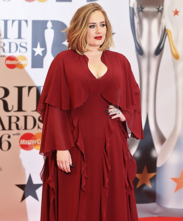 Adele no Brit Awards, em Londres