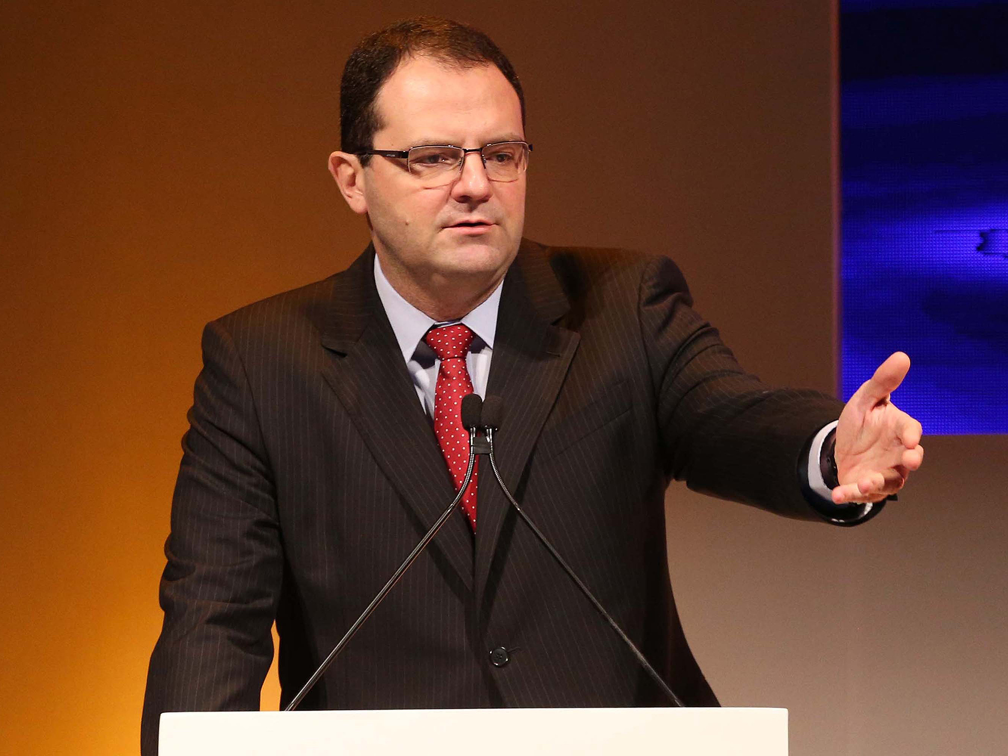O ministro da Fazenda, Nelson Barbosa participa da abertura da 7ª edição do Itaú Macrovision, em São Paulo (SP), nesta quinta-feira (7)