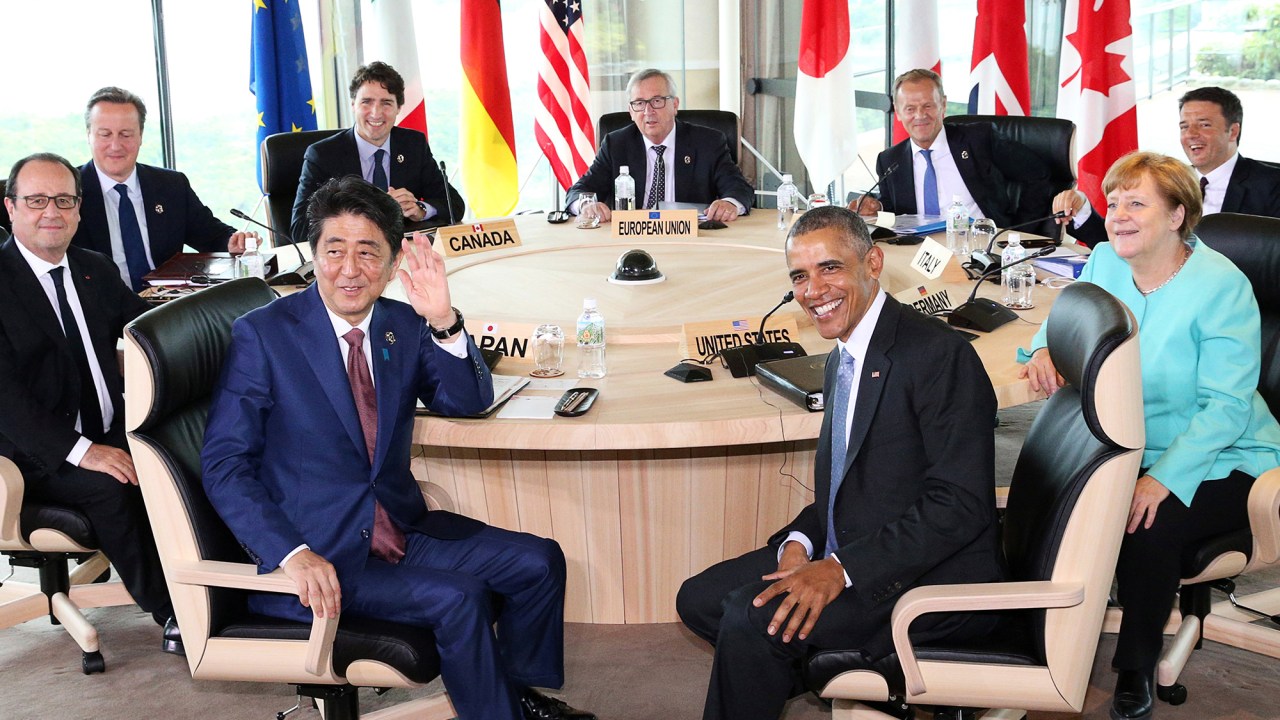 Líderes do G7 se reúnem no Kanko Hotel Shima, no Japão - 26/05/2016