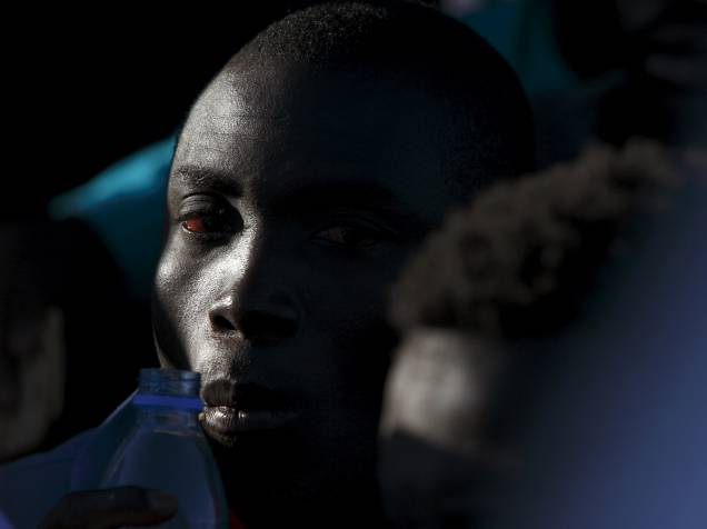 Imigrante do naufrágio na Líbia