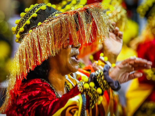 A Escola de Samba Império de Casa Verde desfila com o samba enredo “O Império dos Mistérios”, no Sambódromo do Anhembi em São Paulo (SP), neste sábado (06)