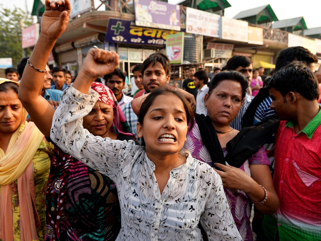 Protestos contra estupros de duas meninas em Nova Délhi, Índia