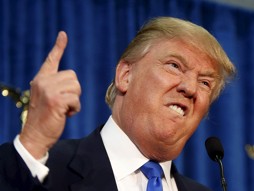 O candidato americano Donald Trump