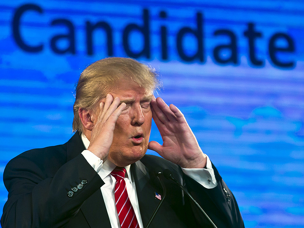 O candidato americano Donald Trump