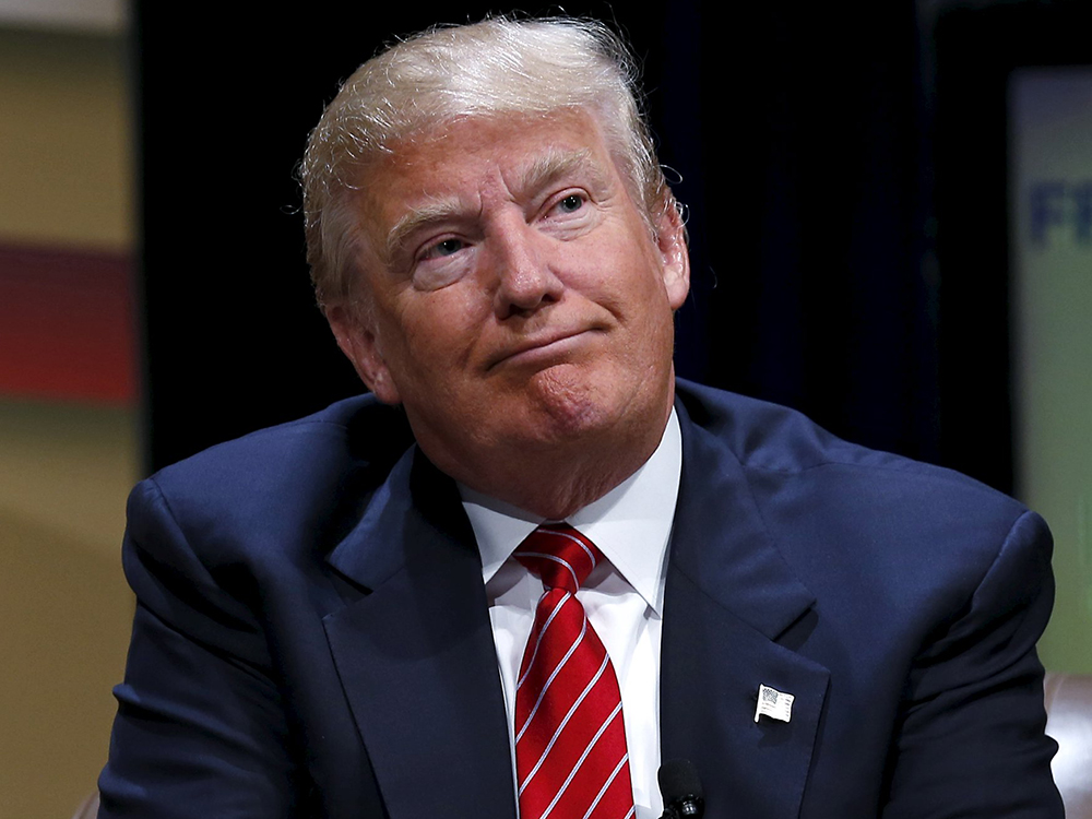 O candidato americano Donald Trump