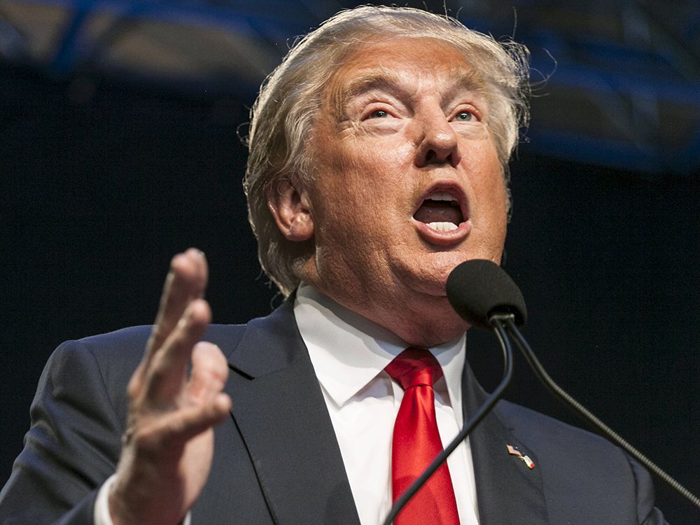 O candidato republicano à presidência dos Estados Unidos, Donald Trump