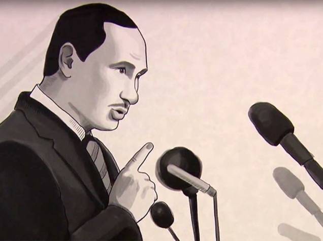 Putin encarna o pastor e ativista americano Martin Luther King