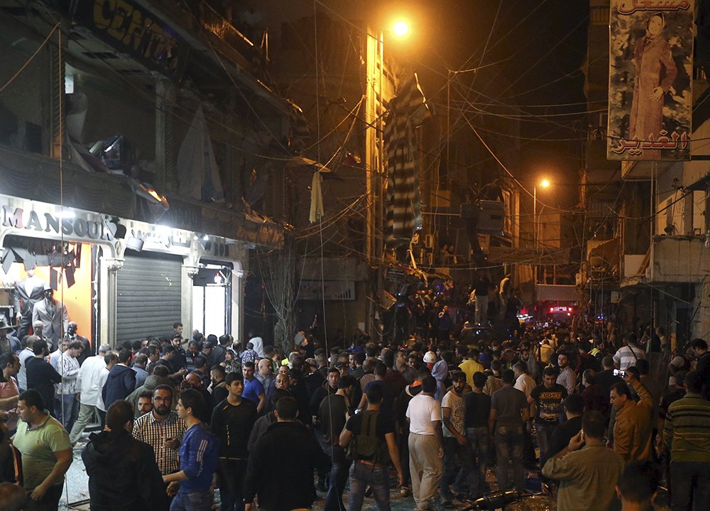 Movimentação após atentado em Beirut, no Líbano