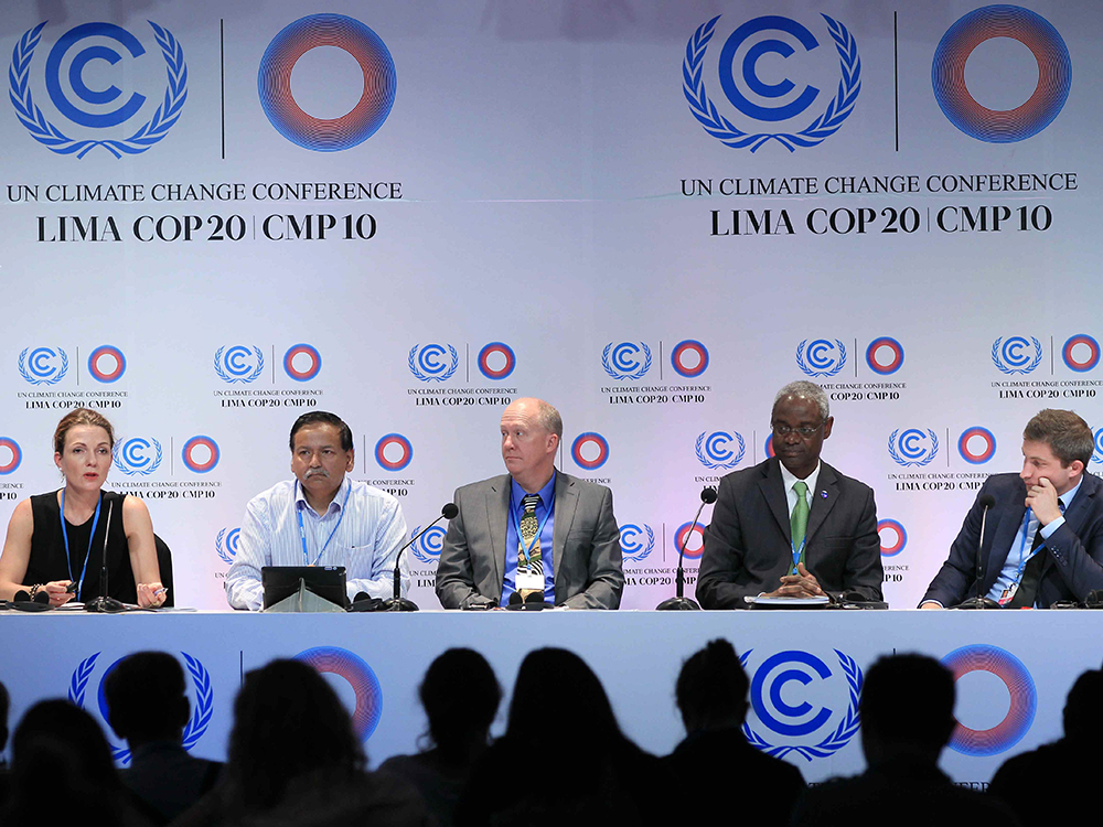 Cúpula de reuniões durante a conferência do clima da ONU, a COP 20, em Lima, no Peru