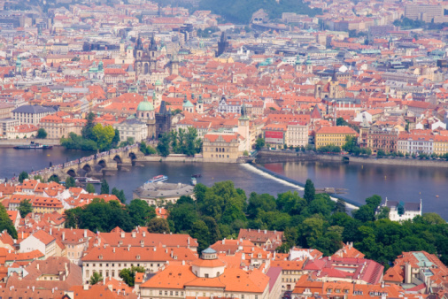A cidade de Praga, na República Tcheca