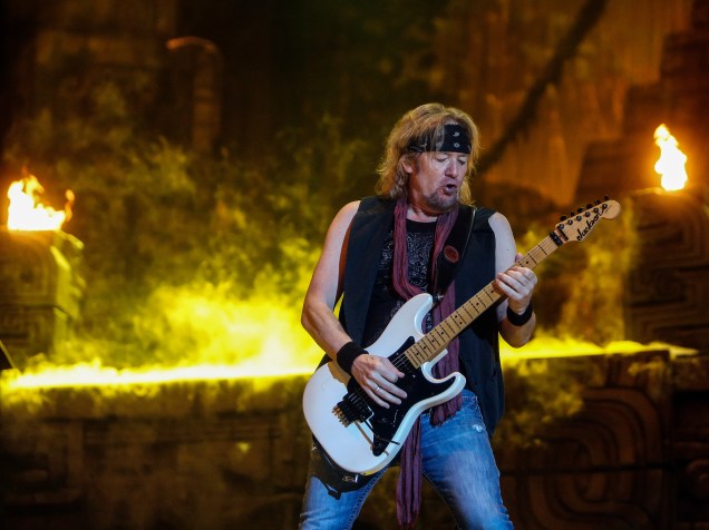 A banda britânica Iron Maiden encerra turnê latino-americana com show para mais de 40 mil pessoas no Allianz Parque, em São Paulo