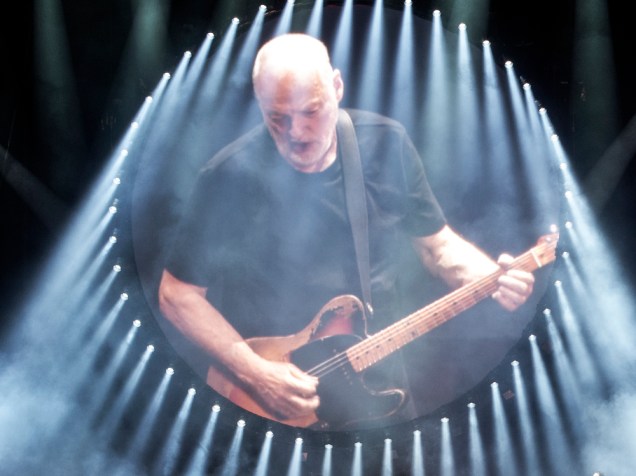David Gilmour na turnê de lançamento de seu mais recente álbum Rattle That Lock no Allianz Parque em São Paulo