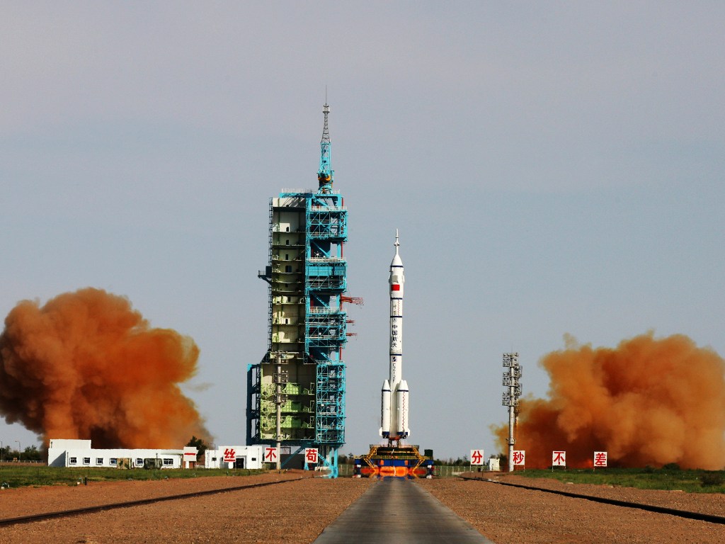 O centro de lançamento Jiuquan, de onde sairá o foguete