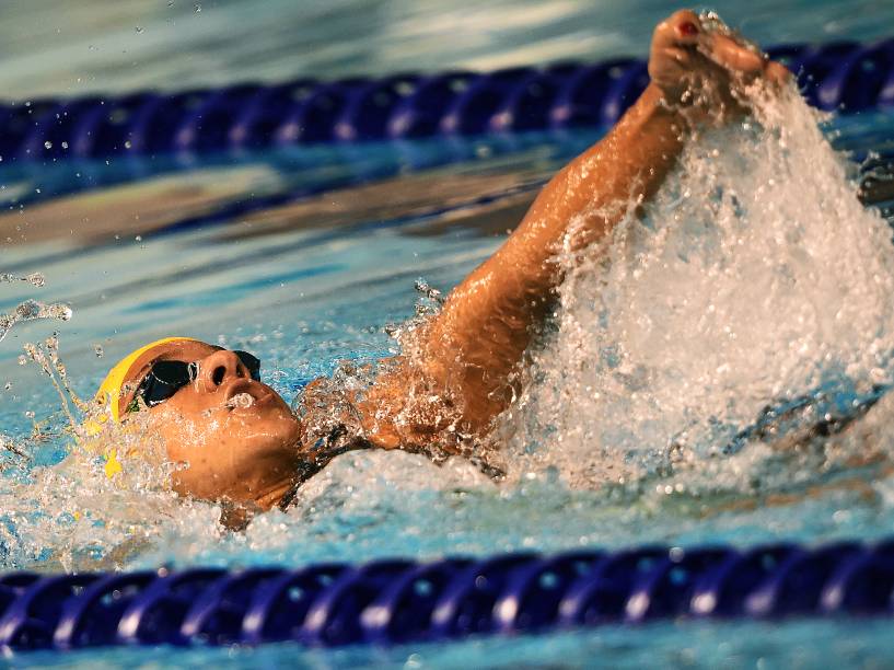 A brasileira Joanna Maranhão conquistou medalha de bronze na prova de 400m medley nos Jogos Pan-Americanos de Toronto