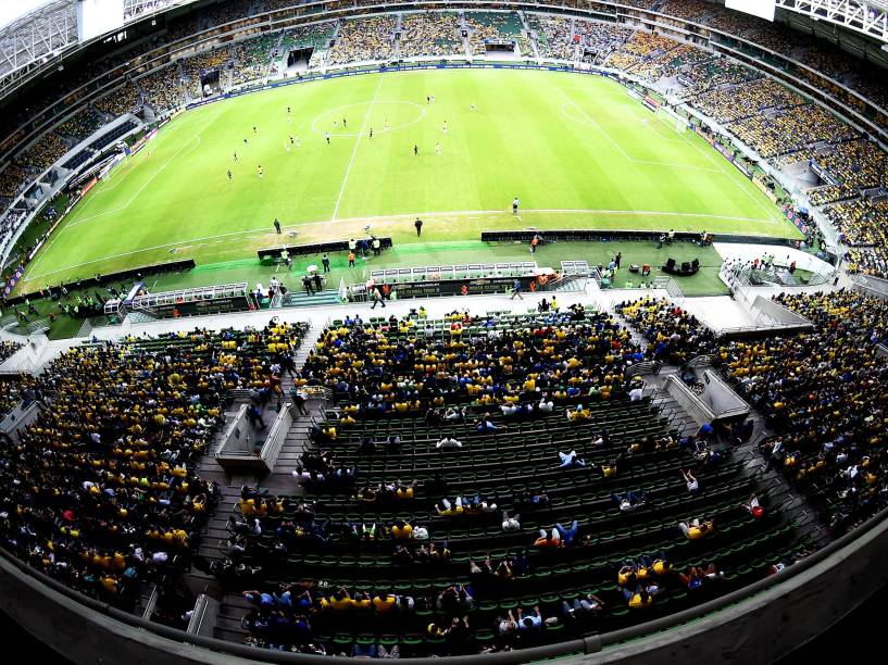 Partida entre Brasil e México, na Arena do Palmeiras, (SP)