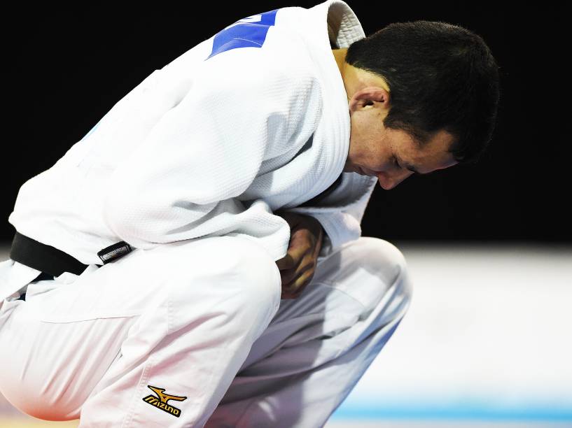 O judoca Felipe Kitadai, conquista a medalha de prata nos Jogos de Toronto