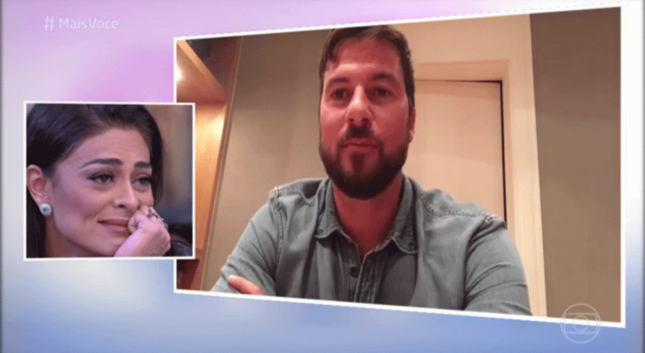 Juliana Paes chora no Mais Você ao ouvir declaração do marido, em gravação