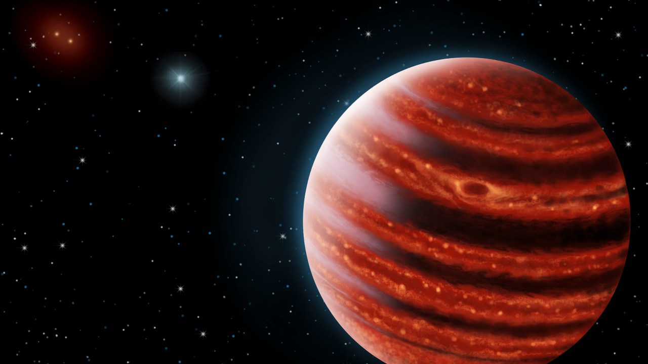 Artística concepção de Júpiter. Segundo os astrônomos, exoplaneta 51 Eridani b possui formação similar a do maior planeta do sistema solar.