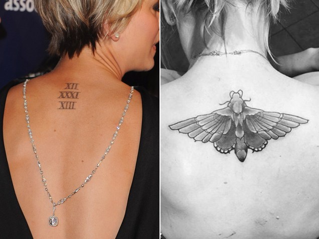 Modificação na tatuagem da atriz Kaley Cuoco