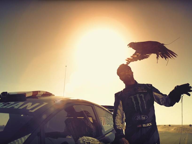 O piloto Ken Block em Dubai