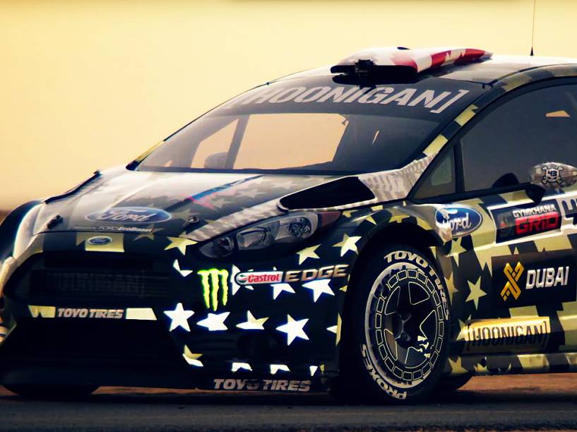 O piloto Ken Block em Dubai