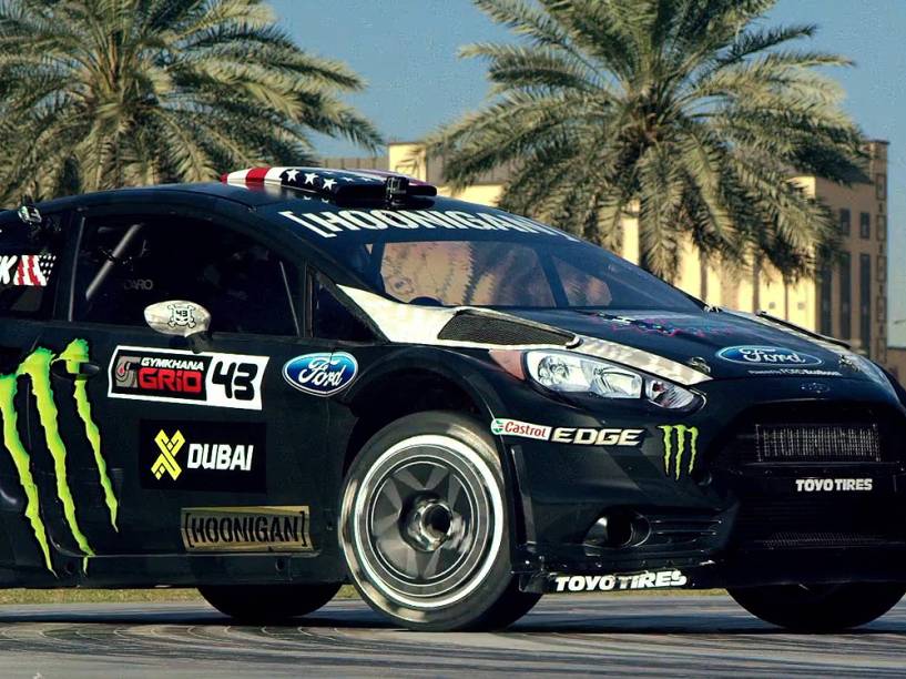 O piloto Ken Block em Dubai