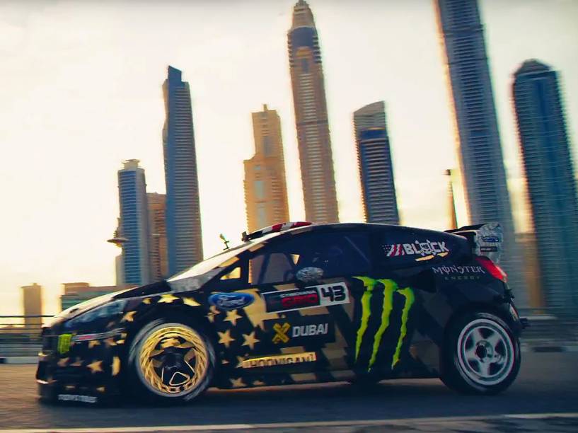 O piloto Ken Block em Dubai