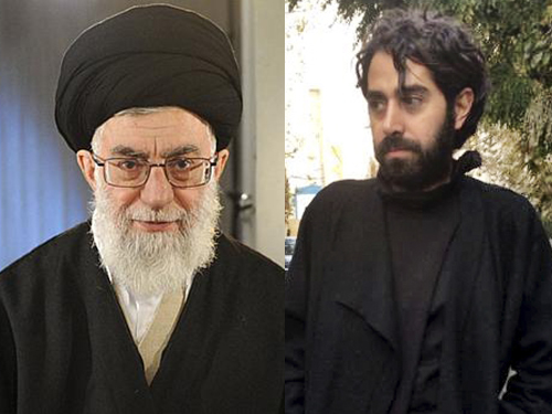 Ali Khamenei e um 'hipster' iraniano