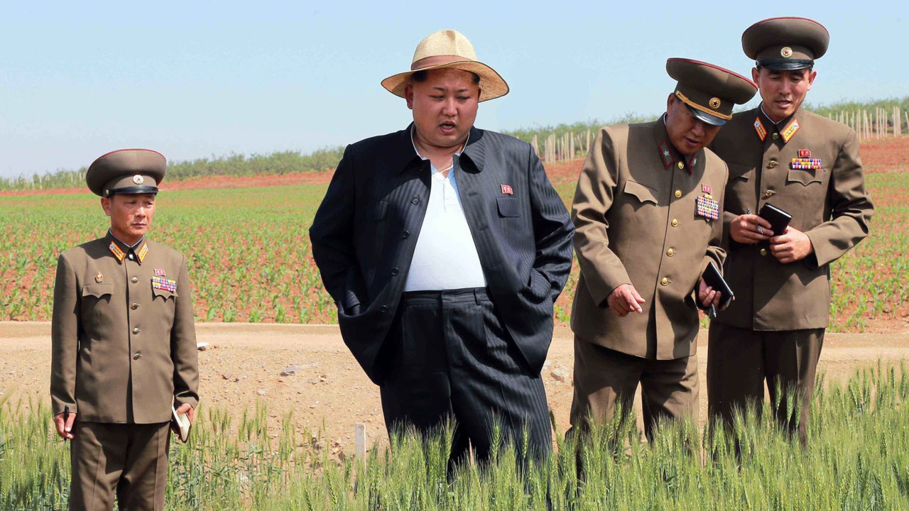 Imagem recente do ditador norte-coreano Kim Jong-un