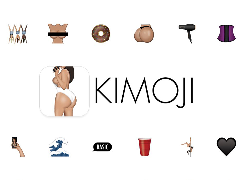 Kimoji, o pacote de emojis de Kim Kardashian