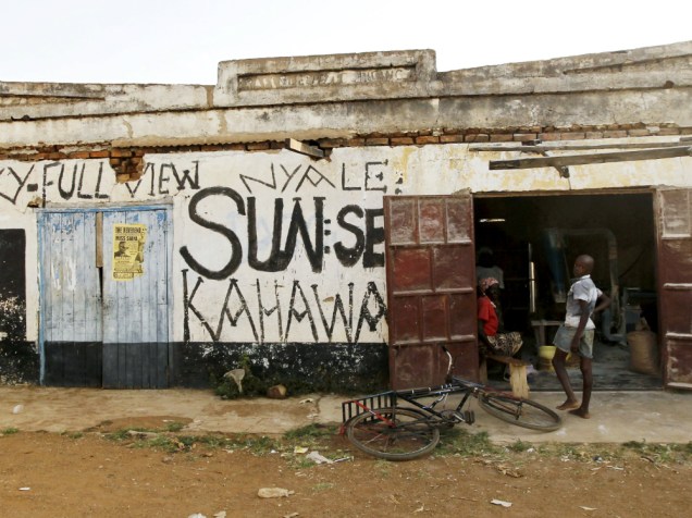 Um estabelecimento comercial em Kogelo, no Quênia