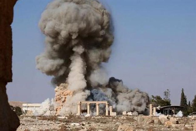 Explosão do Templo de Baal, em Palmira, na Síria