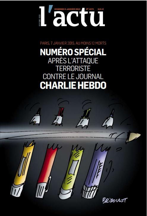 Latu, jornal da França, publicou um número especial nesta quitna-feira sobre o atentado à revista