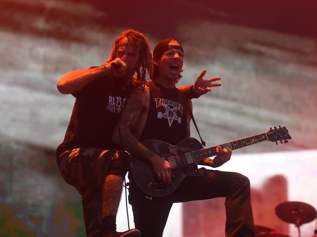 Apresentação da banda Lamb Of God no quarto dia do Rock in Rio 2015