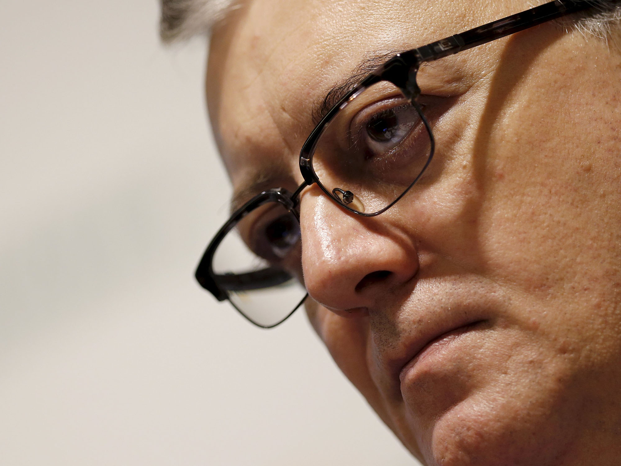O presidente da Petrobras, Aldemir Bendine, concede coletiva no Rio de Janeiro