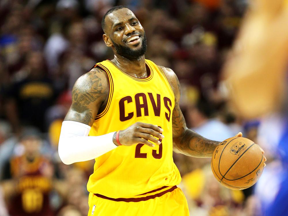 LeBron James, do Cleveland, foi o cestinha das três primeiras partidas da final contra o Golden State Warriors
